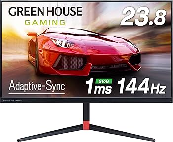 Amazon.co.jp: グリーンハウス ゲーミングモニター 23.8インチ